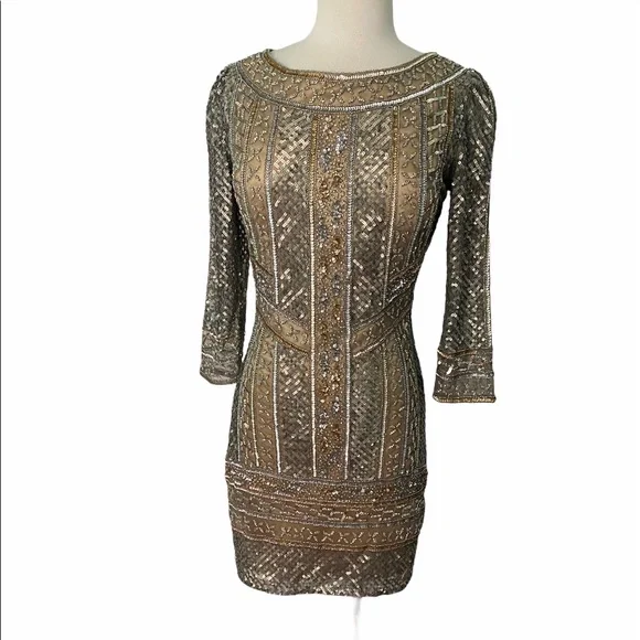 scala gold sequin dress Scala Dress 60380